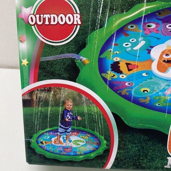 🔥splash buddies sprinkler mat Abc monster  48”New - Picture 6 of 6